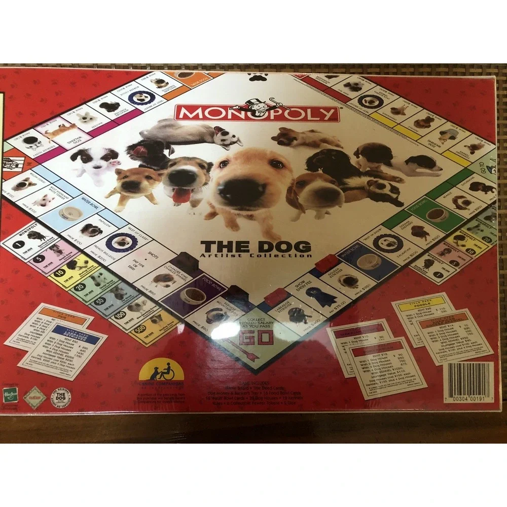 Monopoly The Dog Artlist Collection By Parker Brothers 2003 New Factory Sealed - Picture 6 of 11